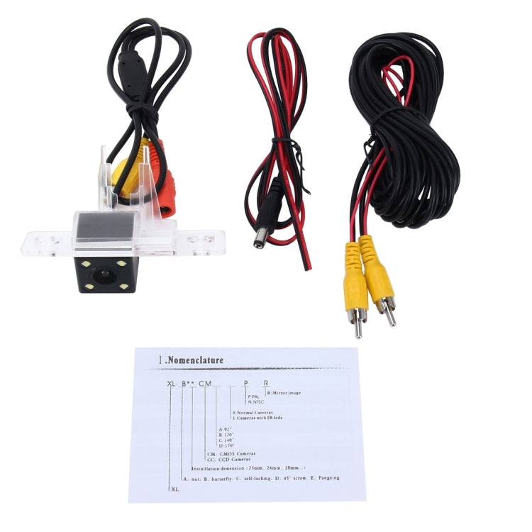 656×492 Effective Pixel  NTSC 60HZ CMOS II Waterproof Car Rear View Backup Camera With 4 LED Lamps for Volkswagen 2008-2010 Version Touareg