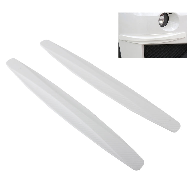 2 PCS Universal Car Body Carbon Fiber Bumper Guard Protector Sticker/Car Crash Bar Bumper Strips /Car Crash Strips/Anti-rub Strips/Anti-rub Bar, Bumper Guard