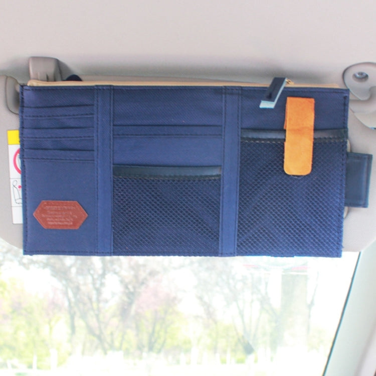 Bolsa interior multifuncional para parasol de coche, soporte para gafas de sol, tarjetero y almacenamiento