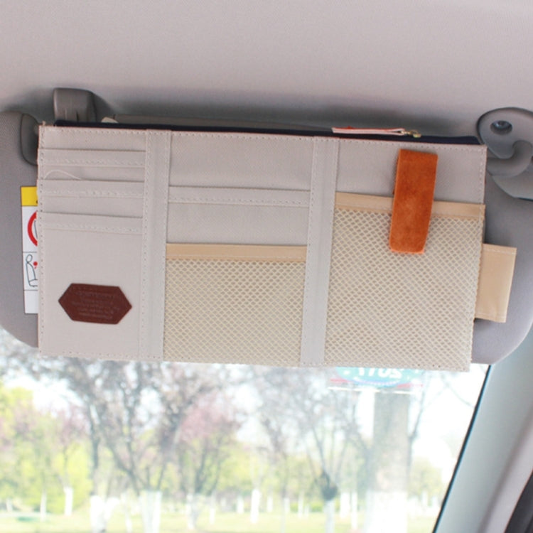 Bolsa interior multifuncional para parasol de coche, soporte para gafas de sol, tarjetero y almacenamiento
