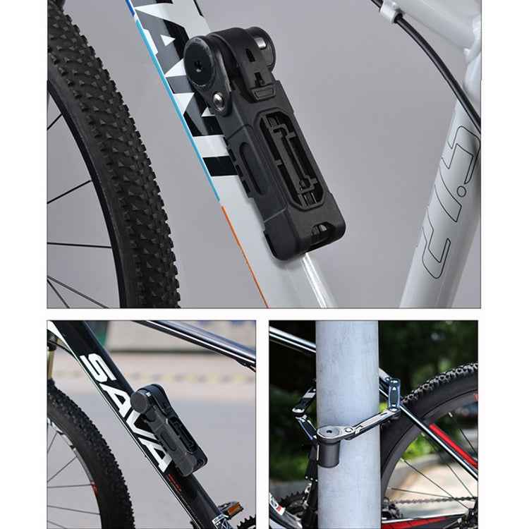 Foldable Alloy Steel Anti-theft Lock with Keys for Motorcycle Bike House Door