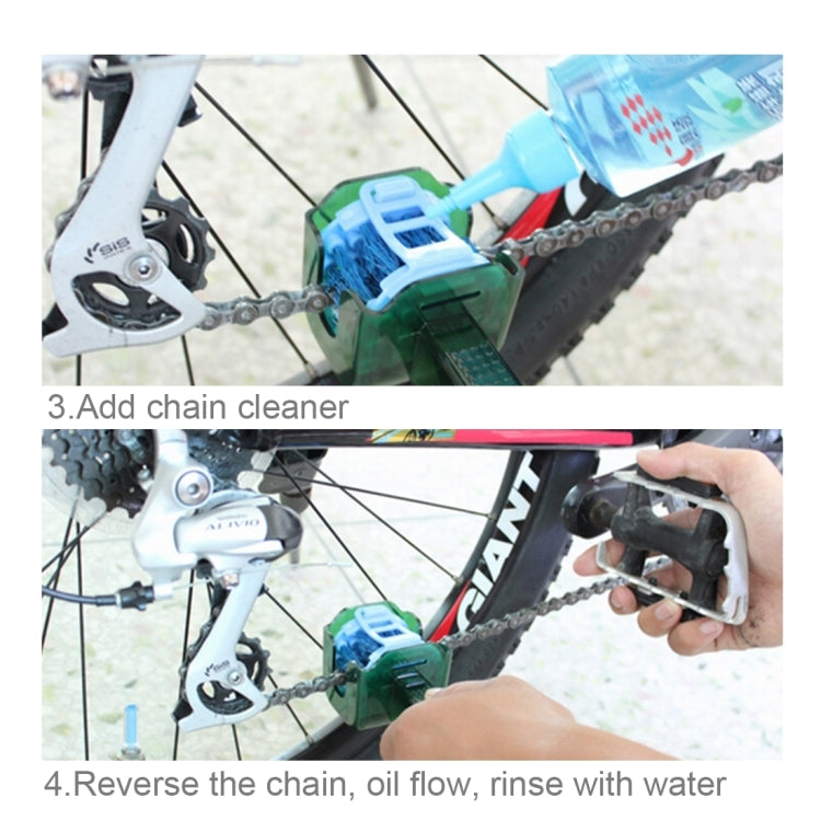 CYLION Multifunctional Quick Wash Brushes Tool kits Chain Cleaner for Bicycle, 5