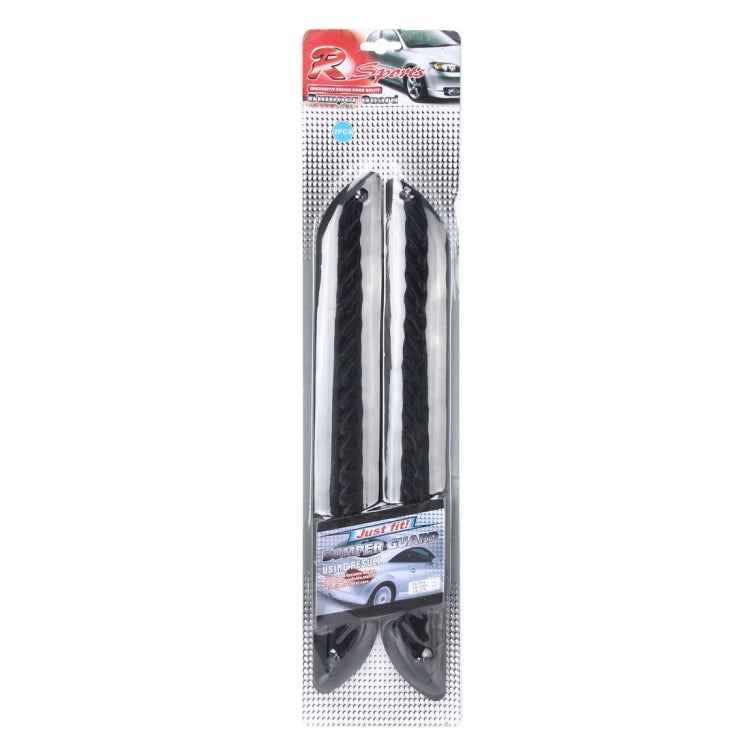 2 PCS Universal Car Auto Rubber Body Bumper Guard Protector Strip Sticker