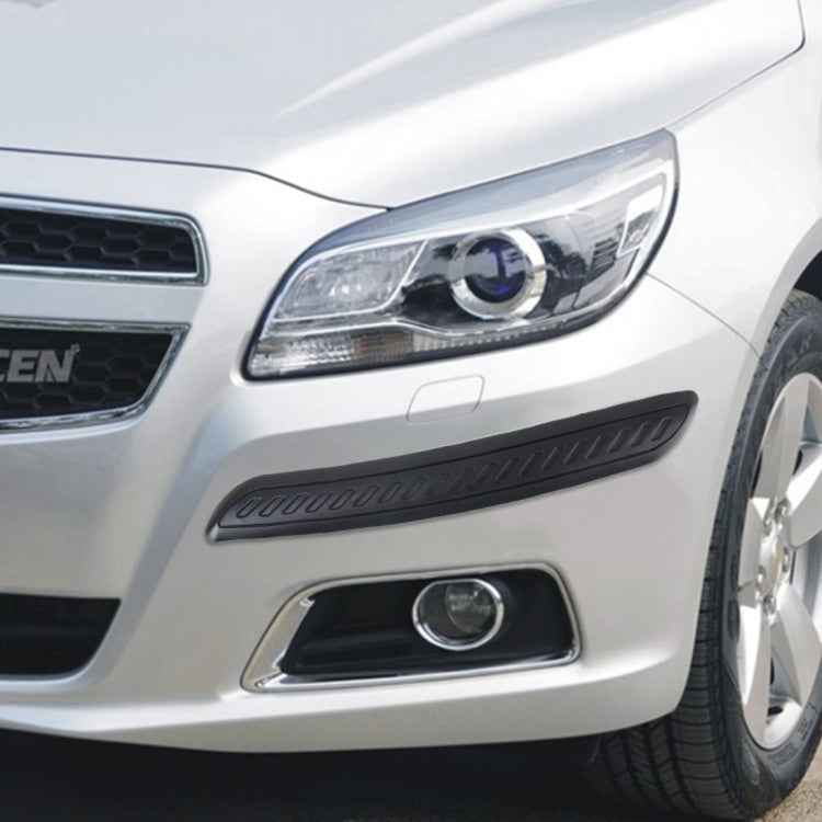 2 PCS Universal Car Auto Rubber Body Bumper Guard Protector Strip Sticker