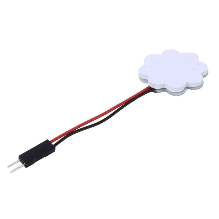 2 PCS 3W 200 LM 6000K Flower Shape Car Auto Interior Doom Reading Light with 12 SMD-5630 LED Lamps Bicuspid and T10 Adapter Cable, DC 12V