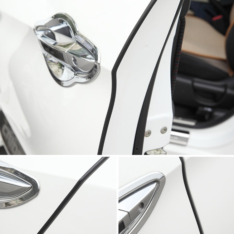 5.6m Car Decorative Strip Rubber Chrome Decoration Strip Door Seal Window Seal, 5.6m Black, 5.6m Red, 5.6m Transparent