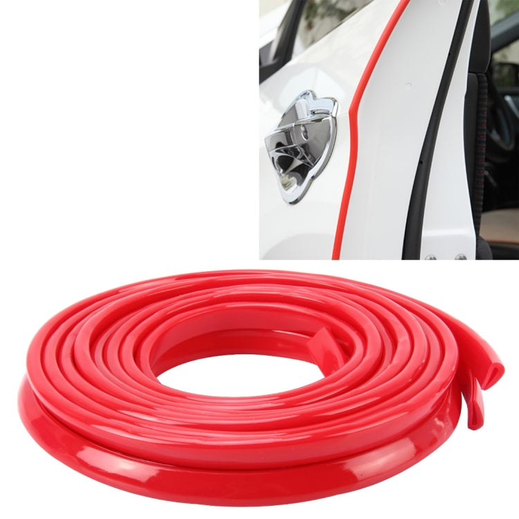 5.6m Car Decorative Strip Rubber Chrome Decoration Strip Door Seal Window Seal, 5.6m Black, 5.6m Red, 5.6m Transparent
