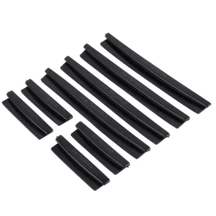 FR JG-031 8 PCS Rubber Car Side Door Edge Protection Guards Cover Trims Stickers