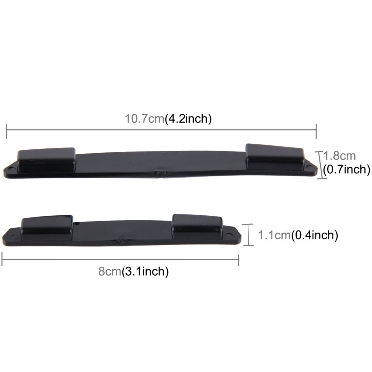 3R 3R-2103 4 PCS Rubber Car Side Door Edge Protection Guards Cover Trims Stickers