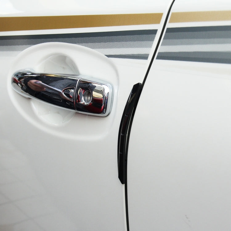 3R 3R-2103 4 PCS Rubber Car Side Door Edge Protection Guards Cover Trims Stickers
