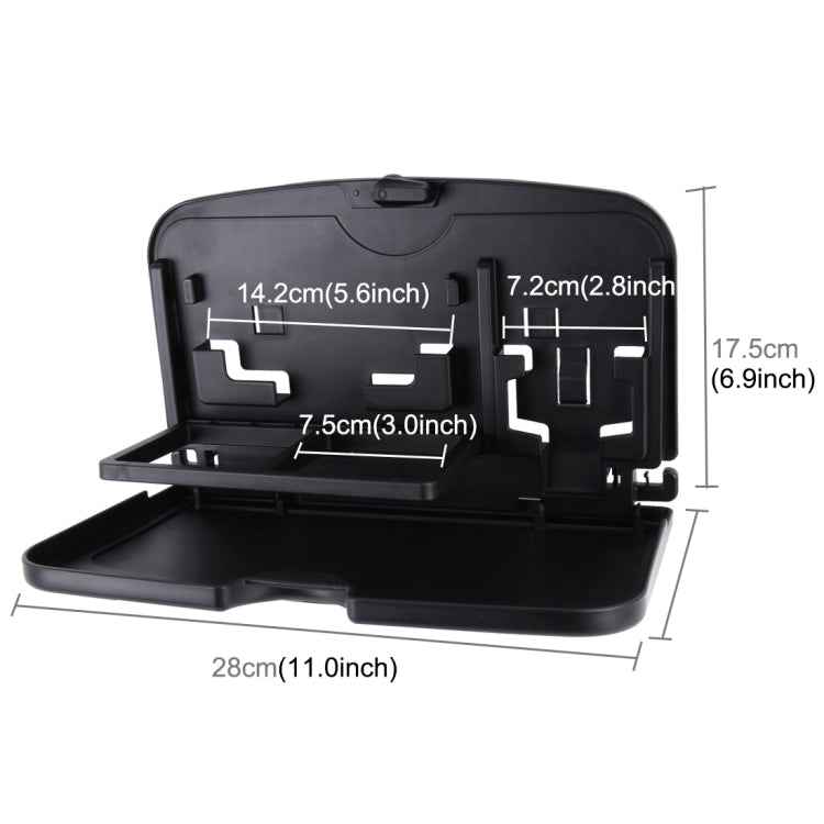 SHUNWEI SD-1509 Car Auto Back Seat Folding Table Drink Food Cup Tray Holder Stand Desk Multi-purpose Travel Dining Tray