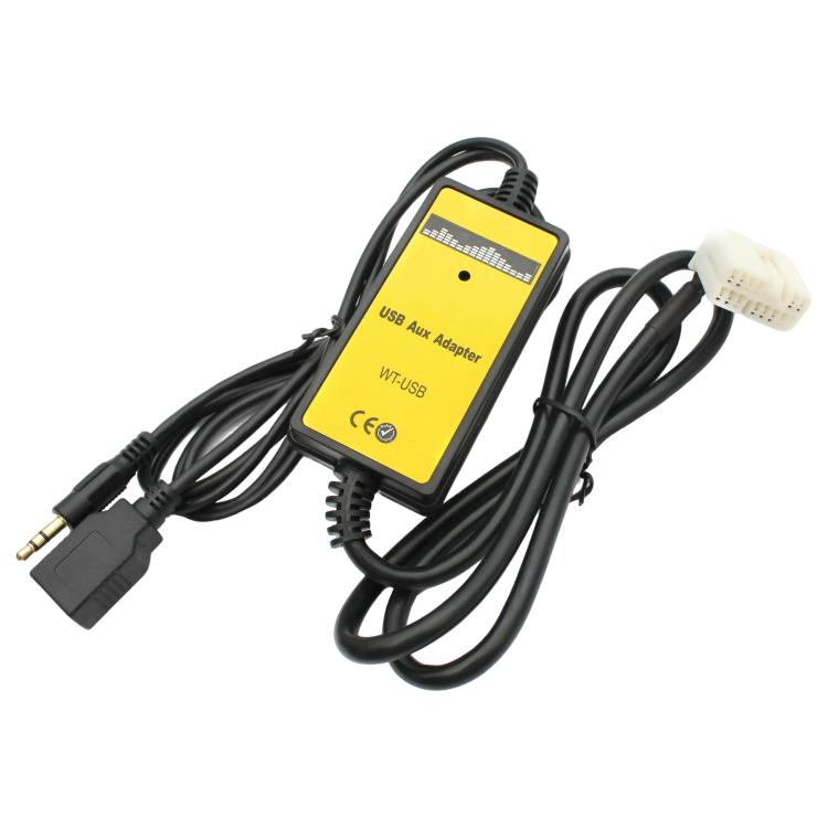 Car USB + AUX Audio Wiring Harness Car MP3 Audio Digital Disc Box for Honda