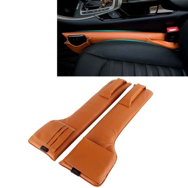 A Pair Universal Car Seat Catcher Gap Console Filler Seat Side Pocket Organizer Catcher Leak-Proof Seat Crevice Storage Bags