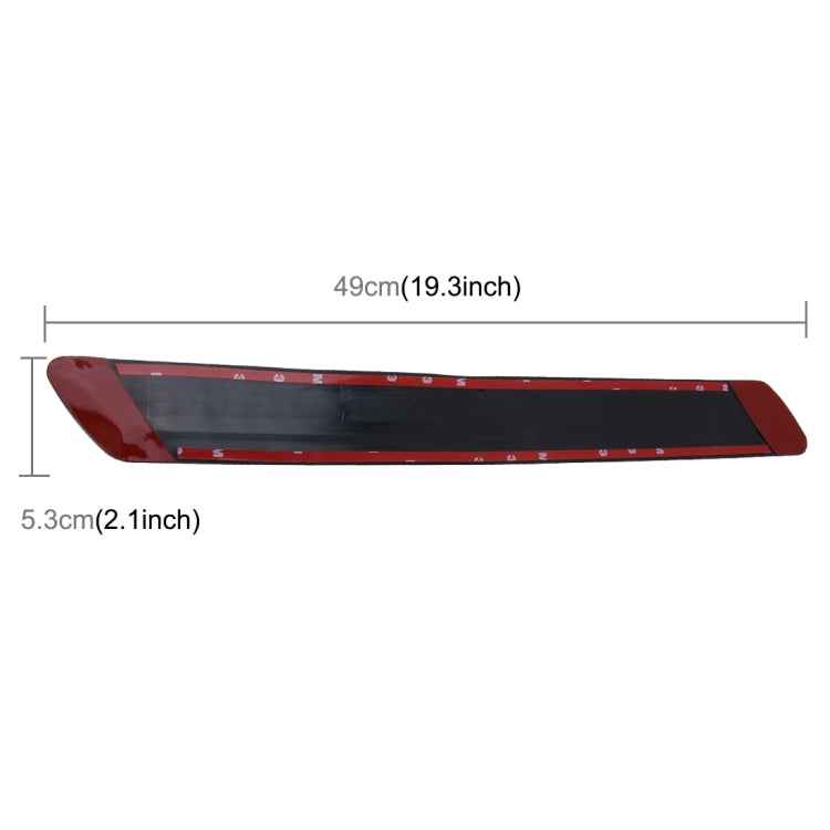 4 PCS Universal Car Auto Plastic Wrap Rubber Front Rear Body Bumper Guard Protector Strip Sticker