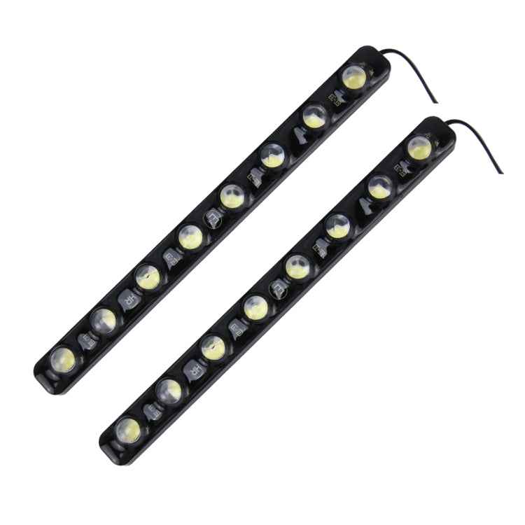 2 PCS 8W 240 LM 6000K DRL Daytime Running Light with 8 SMD-5050 Lamps, DC 12V