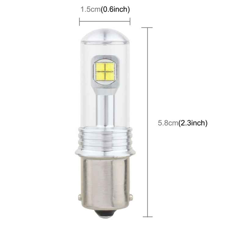 2 PCS  1156/BA15S 40W 800 LM 6000K Car Turn Light Backup Light Brake Light with 8 CREE Lamps, DC 12V