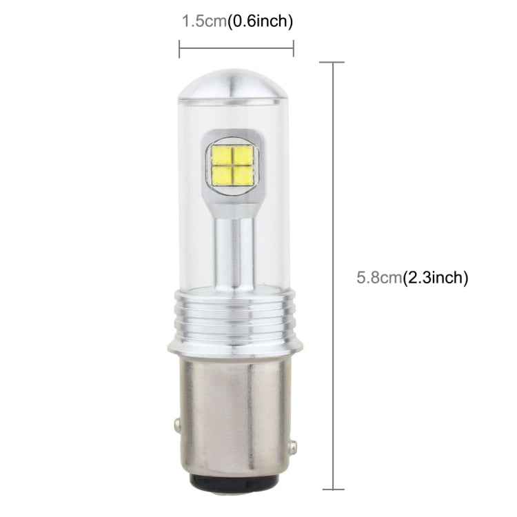 2 PCS  1157/BAY15D 40W 800 LM 6000K Car Turn Light Backup Light Brake Light with 8 CREE Lamps, DC 12V