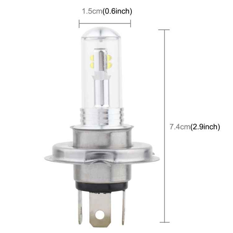 2 PCS  H4 40W 800 LM 6000K 8 CREE LEDs Car Fog Lights, DC 12V