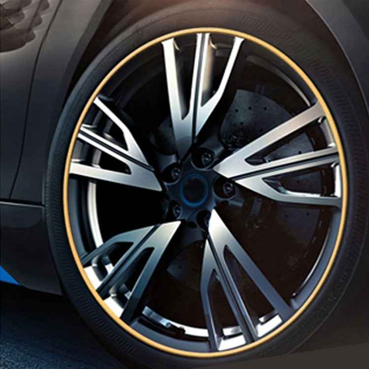 Universal Decorative Scratchproof Stickup 8M Flexible Car Wheel Hub TRIM Mouldings Shining Decoration Strip