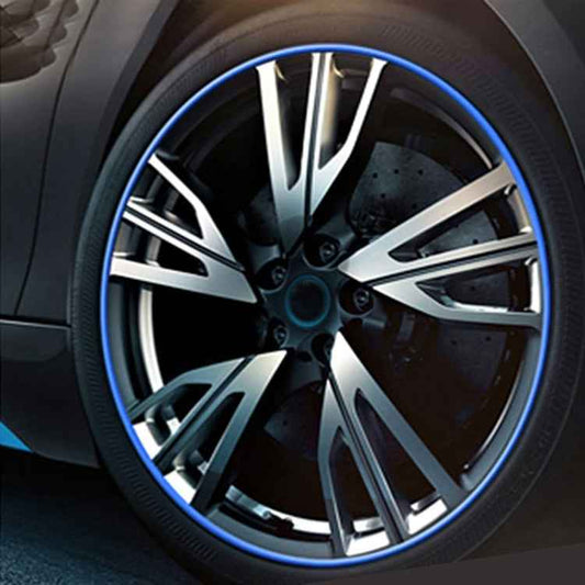 Universal Decorative Scratchproof Stickup 8M Flexible Car Wheel Hub TRIM Mouldings Shining Decoration Strip