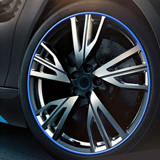 Universal Decorative Scratchproof Stickup 8M Flexible Car Wheel Hub TRIM Mouldings Shining Decoration Strip