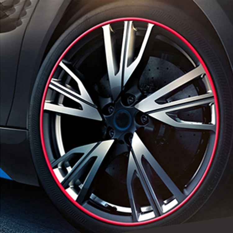 Universal Decorative Scratchproof Stickup 8M Flexible Car Wheel Hub TRIM Mouldings Shining Decoration Strip