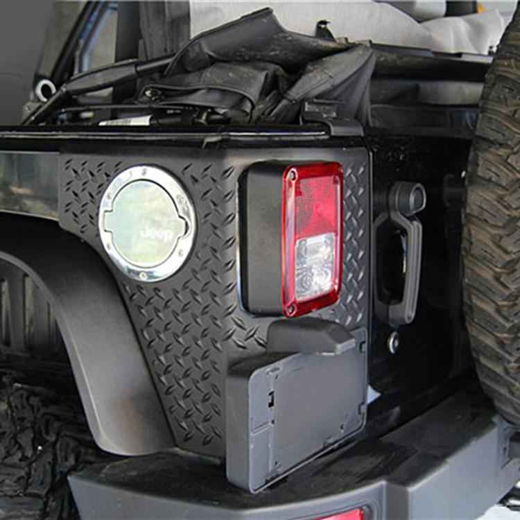 Car Tail Rear License Plate Frame Number Holder Mounting Bracket with Light for Jeep Wrangler JK 2007-2017