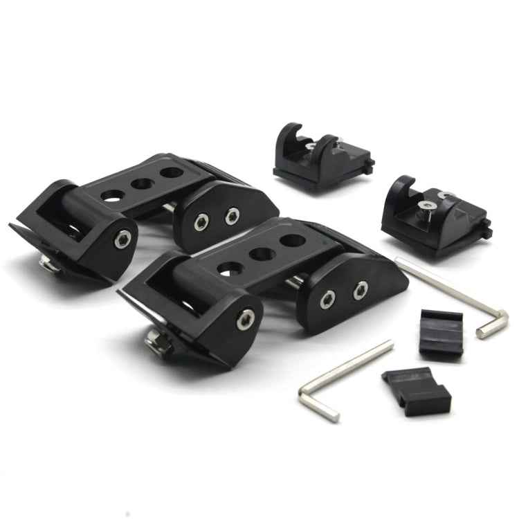 2 PCS Car Three Holes Hood Latch Locking Catch Buckle Engine Cover for Jeep Wrangler JK 2007-2017