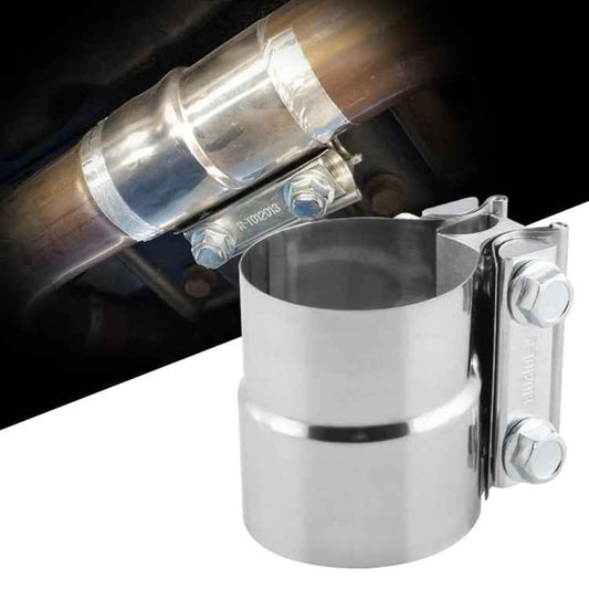 2.0 inch Car Turbo Exhaust Downpipe Stainless Steel Lap Joint Band Clamp, 2.0 inch