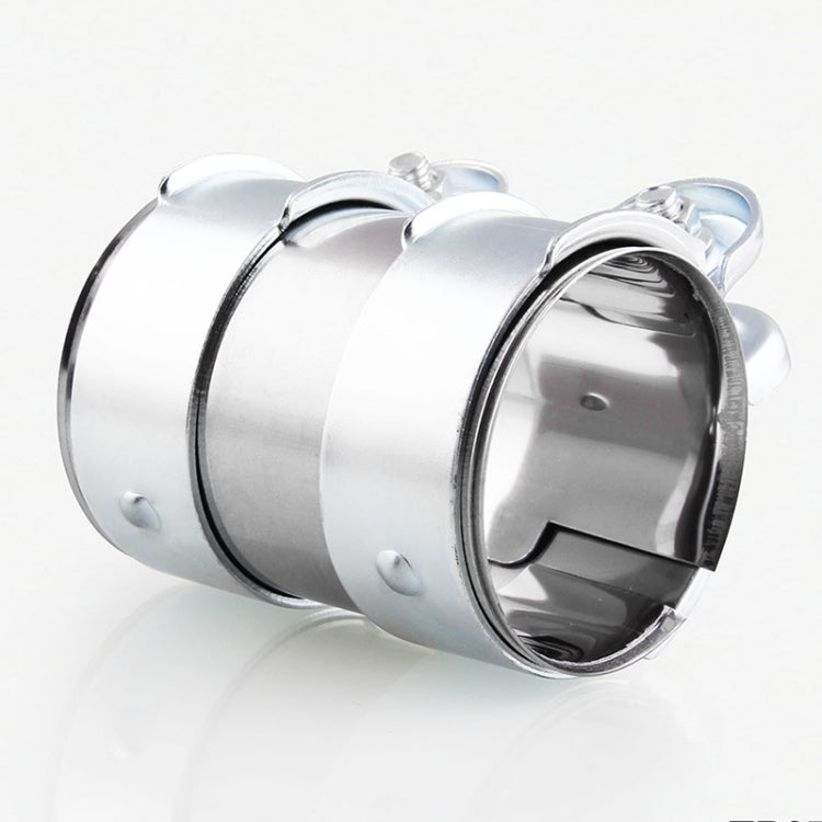 2.0 inch Car Turbo Exhaust Downpipe Low carbon Stainless Steel Lap Joint Band Clamp, 2.0 inch (Low carbon)