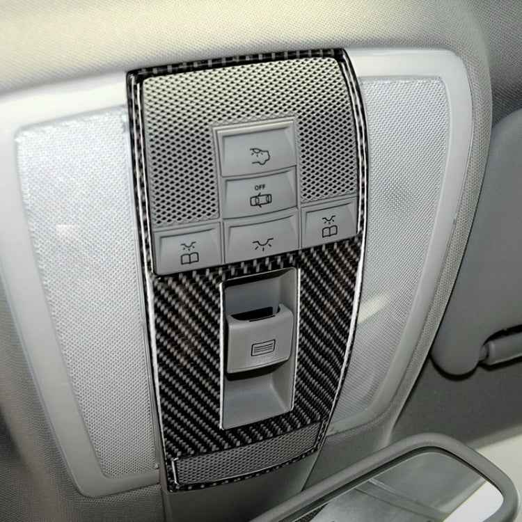 Car Carbon Fiber Reading Lamp Frame Decorative Sticker for Mercedes-Benz W204 2007-2013 / W212 2010-2012