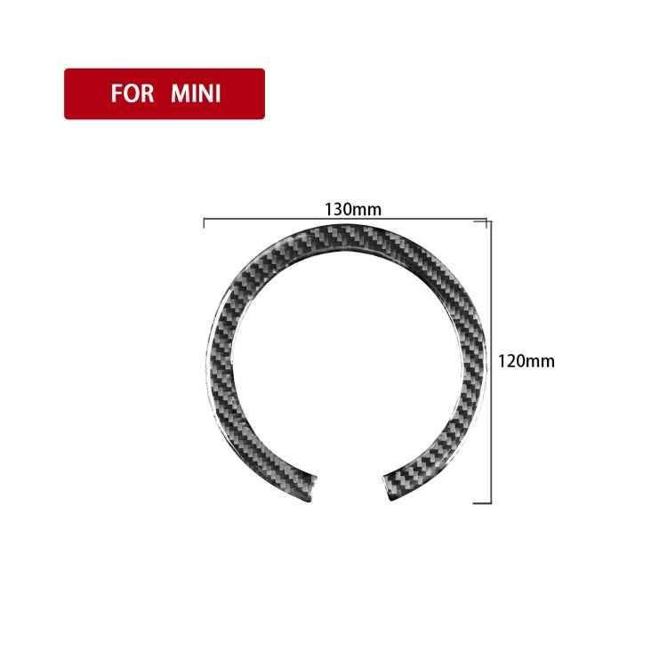 Car Steering Wheel R Chassis Carbon Fiber Decorative Sticker for BMW MINI R55 / R56 / Countryman R60 / Paceman R61