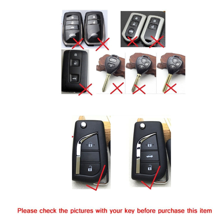 TPU One-piece Electroplating Opening Full Coverage Car Key Case with Key Ring for TOYOTA YARIS L / COROLLA / YARIS L / CAMRY / VIOS / HIGHLANDER
