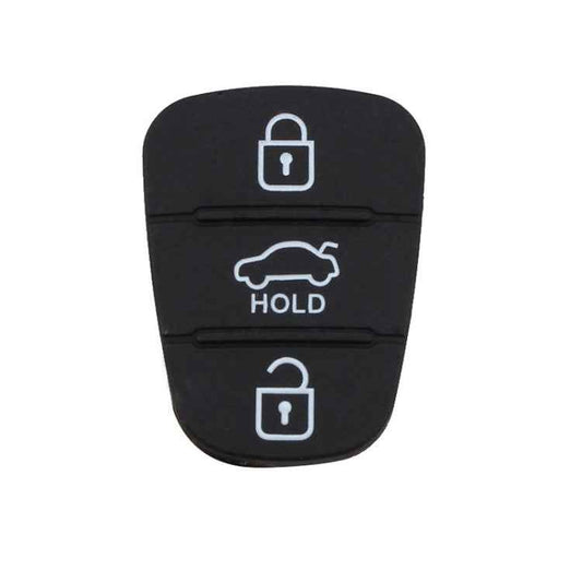 Replacement 3 Buttons Silicone Pad for Hyundai / Kia Car Key Shell, without Battery, For Hyundai / Kia 3 Buttons with Word