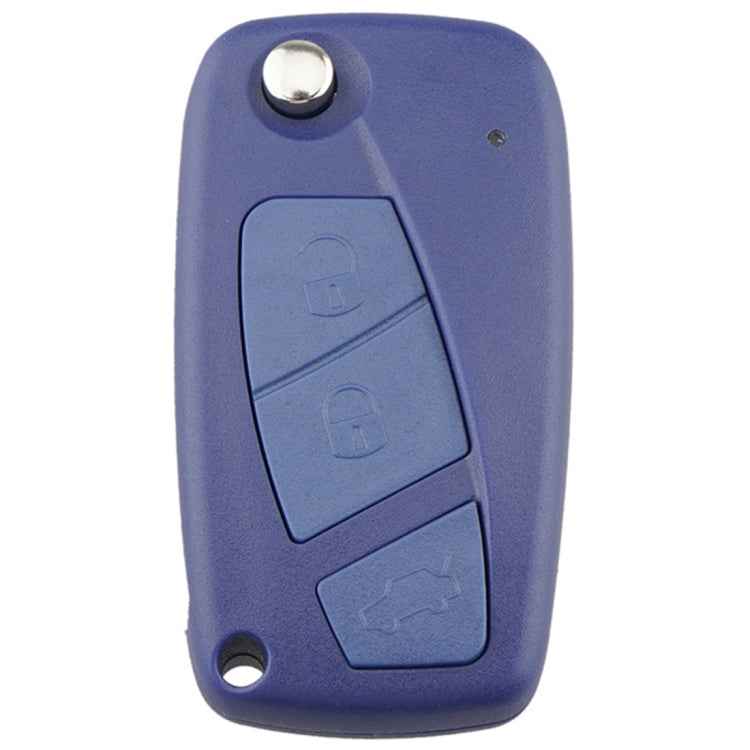 For FIAT Car Keys Replacement 3 Buttons Car Key Case with Side Battery Holder