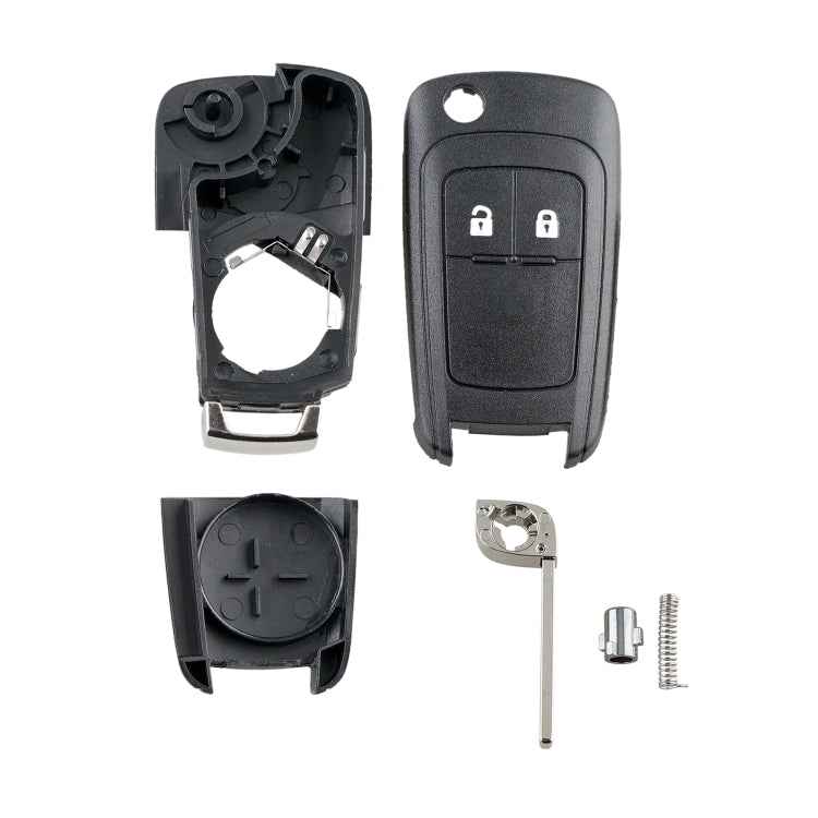 For Opel Car Keys Replacement 2 Buttons Car Key Case with Foldable Key Blade