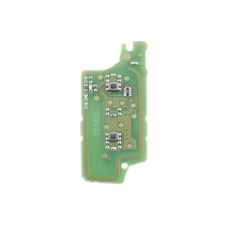 For PEUGEOT 2 Buttons Intelligent Remote Control Car Key with Integrated Chip & Battery & Holder, without Grooved, Frequency: 433MHz