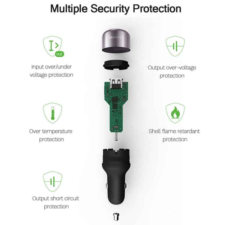 Original Huawei CP31 18W Max Dual USB Port Fast Charging Car Charger