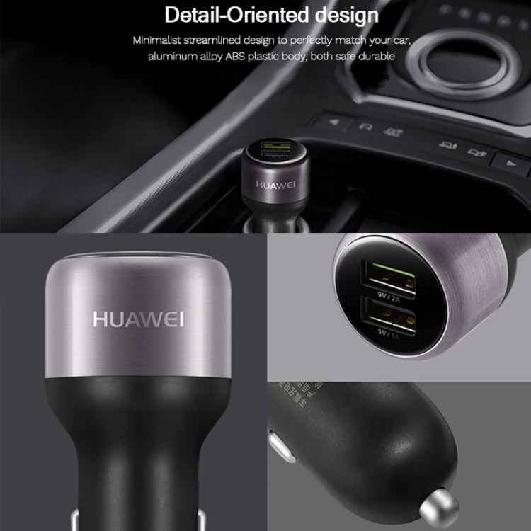 Original Huawei CP31 18W Max Dual USB Port Fast Charging Car Charger