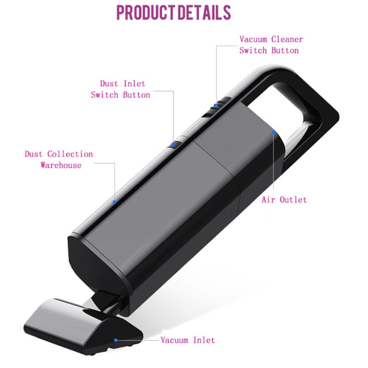 Car Portable Wireless 120W Handheld Powerful Vacuum Cleaner