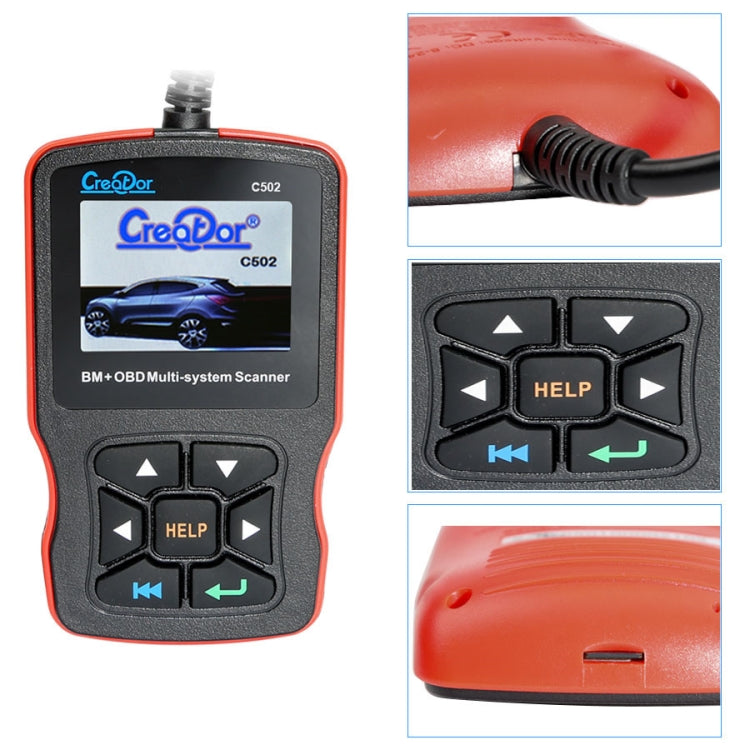Creator C502 V7.6 Car OBD2 Multi-system Scanner Car Diagnostic Tool for Mercedes-Benz before 2016 All Models
