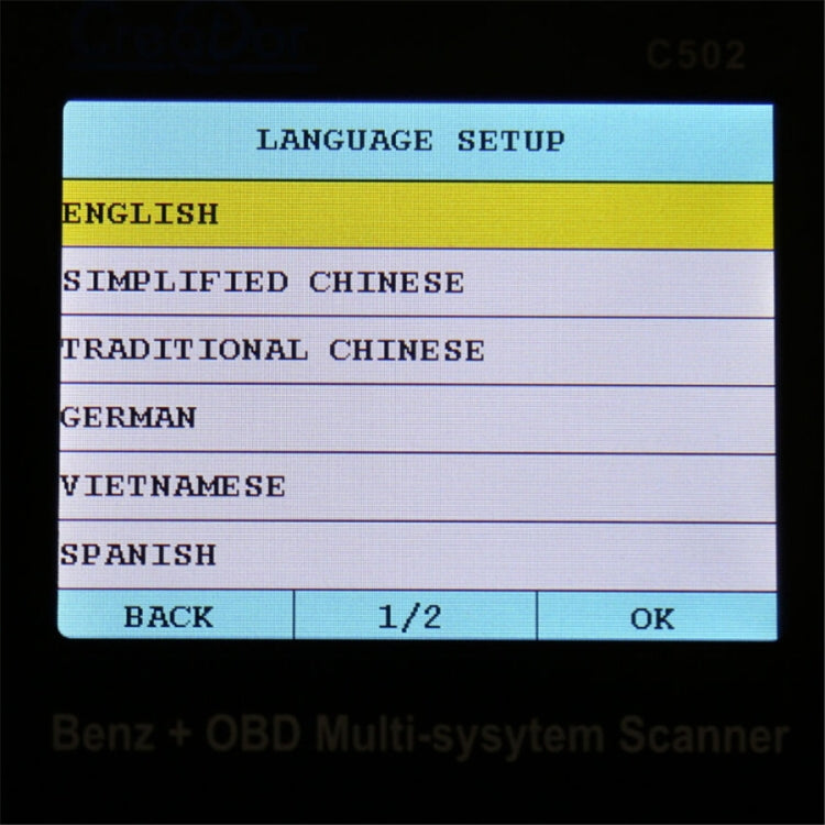 Creator C502 V7.6 Car OBD2 Multi-system Scanner Car Diagnostic Tool for Mercedes-Benz before 2016 All Models