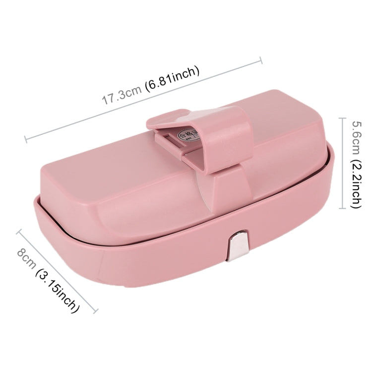 Car Multi-functional Glasses Case Sunglasses Box with Card Slot, Flat Style, Flat Style (Pink), Flat Style (Grey), Flat Style (Beige), Flat Style (Black)