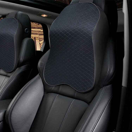 Four Seasons Breathable Memory Foam Car Neck Pillow Polyester Headrest
