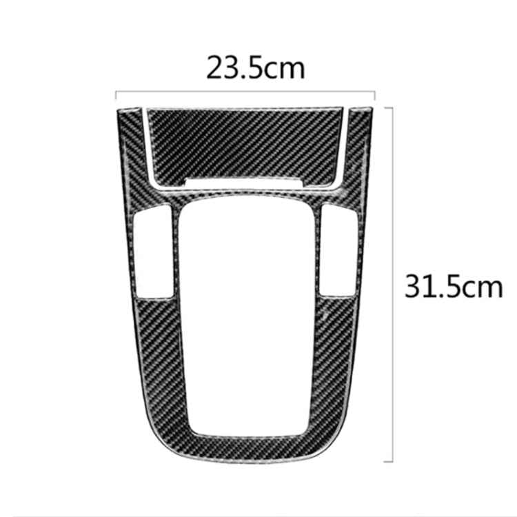 Car Carbon Fiber Gear Position Panel Decorative Sticker for Audi 2010-2018 Q5 / 2009-2016 A4L / 2009-2016 A5, Gear Position (A)