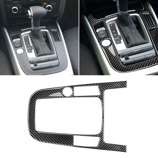 Car Carbon Fiber Gear Position Panel Decorative Sticker for Audi 2010-2018 Q5 / 2009-2016 A4L / 2009-2016 A5, Left Drive, Gear Position (B)