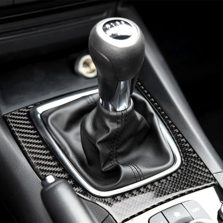 Car Carbon Fiber Left Drive Manual Gear Frame C Decorative Sticker for Mazda Axela 2017-2018