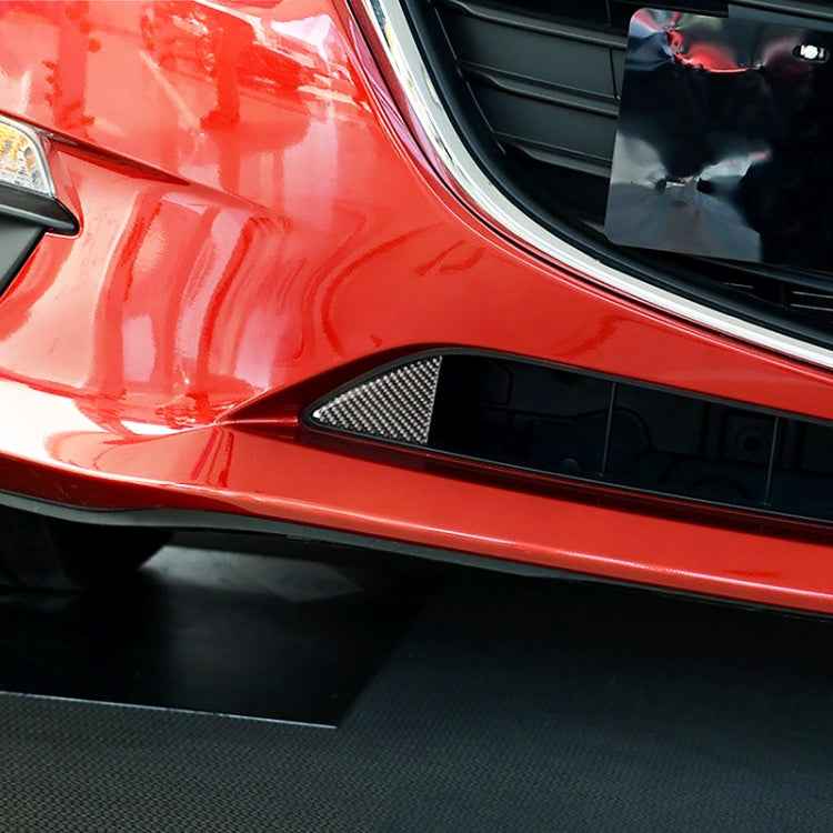 Car Carbon Fiber Front Bumper Decorative Sticker for Mazda Axela 2014-2016