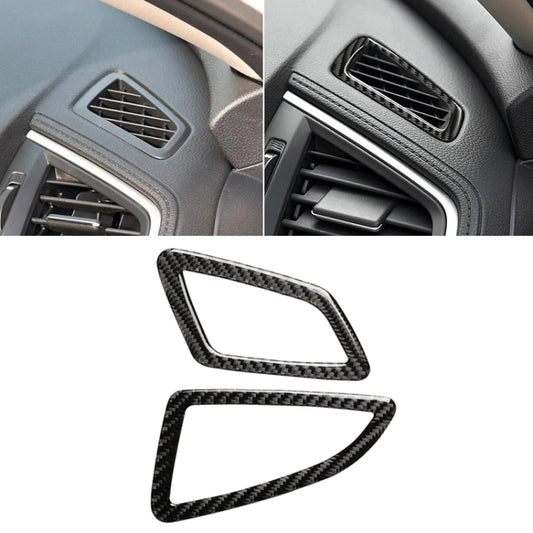 Car Carbon Fiber Left Drive Instrument Air Outlet Decorative Sticker for Honda Tenth Generation Civic 2016-2019