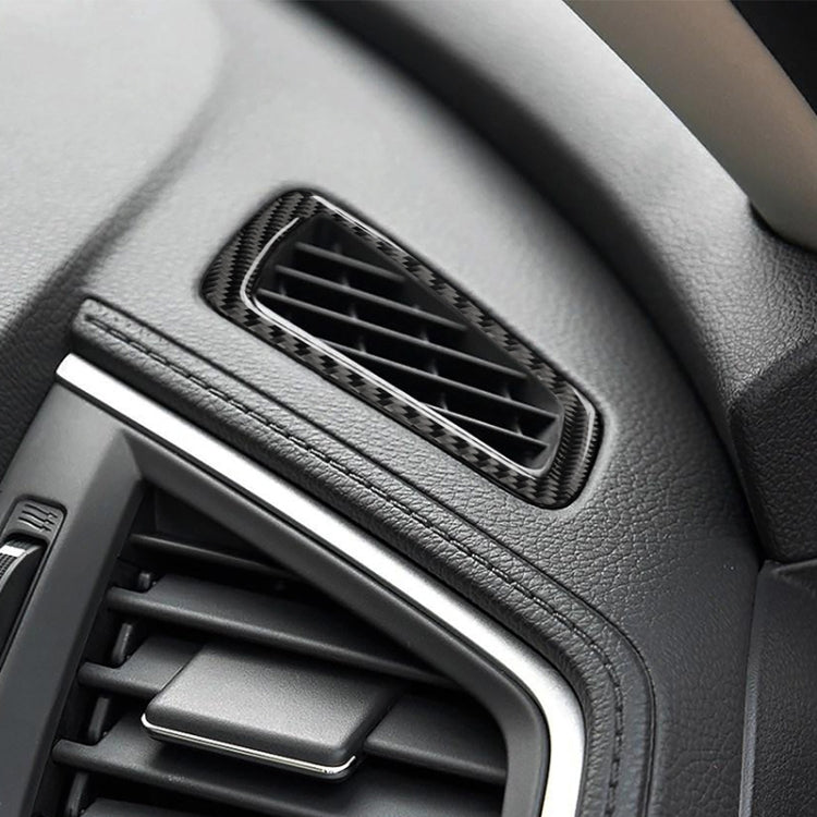 Car Carbon Fiber Left Drive Instrument Air Outlet Decorative Sticker for Honda Tenth Generation Civic 2016-2019